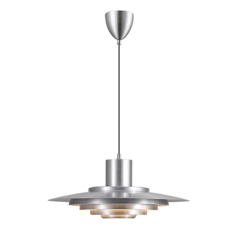 TAONUANSHU LED Kronleuchter im Nordic Design, verstellbare Pendelleuchte aus Metall in Weiß und Silber für Küche und Schlafzimmer - Bild 2