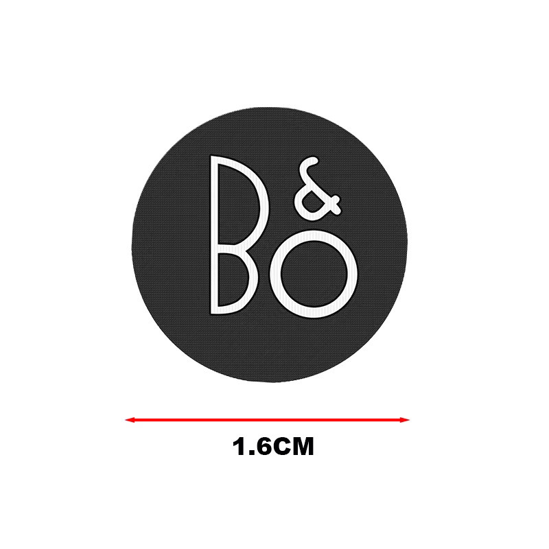 B&O Bangolufsen Auto Hi-Fi Lautsprecher Stereo Emblem Aufkleber aus Aluminium Styling Zubehör in 2/4/8 Stück Sets - Bild 2