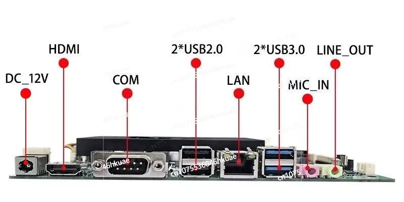 Industrielles Mini-ITX POS Motherboard für Intel i3 i5 i7 Dual EDP All-in-One PC Digital Signage Compact SBC Board in Grün - Bild 2