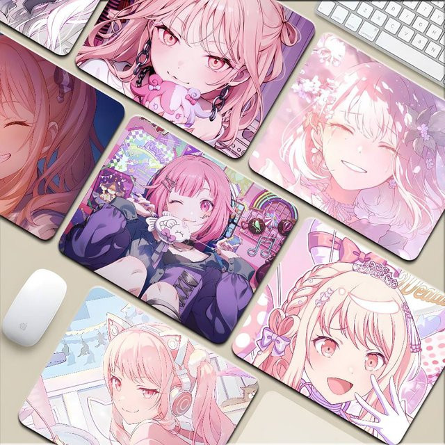 Moetch Anime Mizuki Akiyama Mauspad rutschfeste Schreibtischunterlage für Tastatur und Laptop - Bild 1