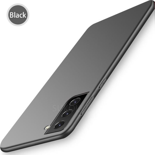 Ultra Slim Handyhülle aus hartem PC für Samsung Galaxy S25 S24 FE S23 Ultra S22 Plus sowie A-Serie in mattierter Optik, erhältlich in Schwarz, Blau und Rot - Bild 1