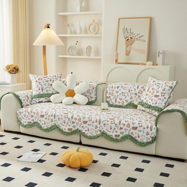 Modernes Baumwollsofakissen Super Six aus reiner Baumwolle, quadratisch, B/B/H: 70 x 70 x 70 cm - Bild 1