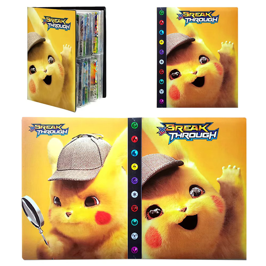 Bandai Pokémon Kartenalbum, 240-teiliges Set, Gelb - Bild 1