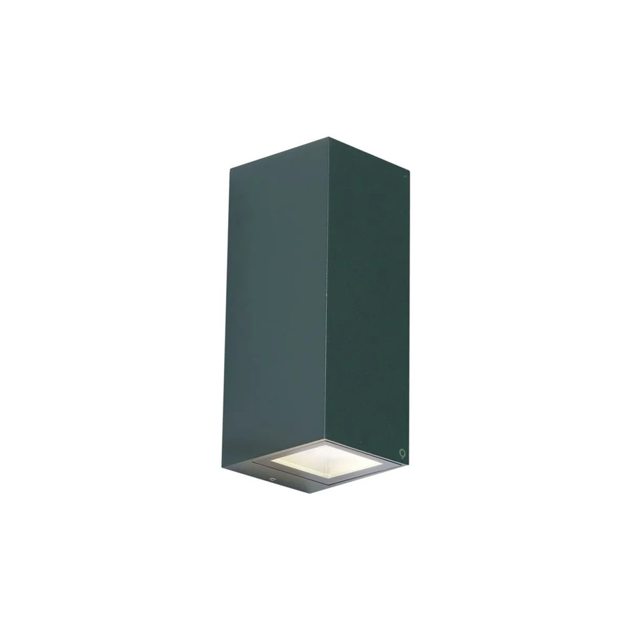 QAZQA Baleno Moderne Wandleuchte Dunkelgrün, 2-flammig Up-Down Licht, GU10, IP54 für Außenbereich und Fassade - Bild 2