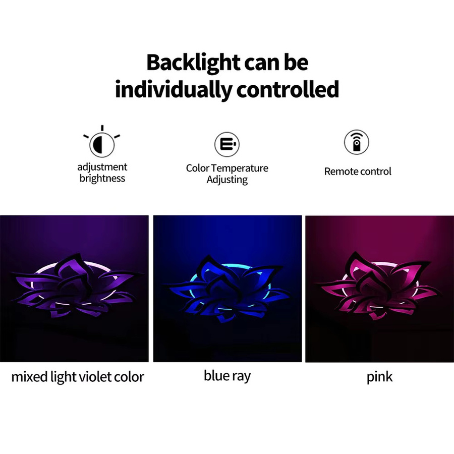 IRALAN Lotus LED Deckenleuchte in Weiß – Moderne Luxus Deckenlampe für Schlafzimmer und Wohnräume - Bild 3