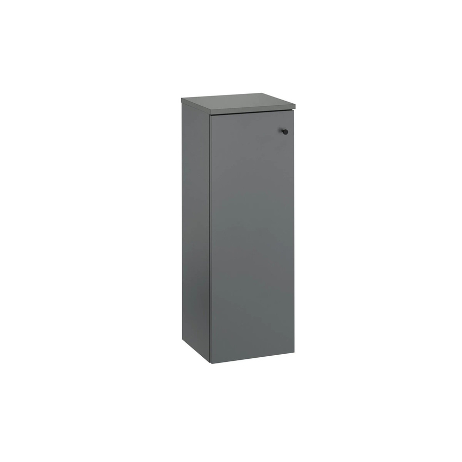 Erst-Holz Badschrank Grau Anthrazit Wandmontage Modern mit Glasfront und Regalböden - Bild 2