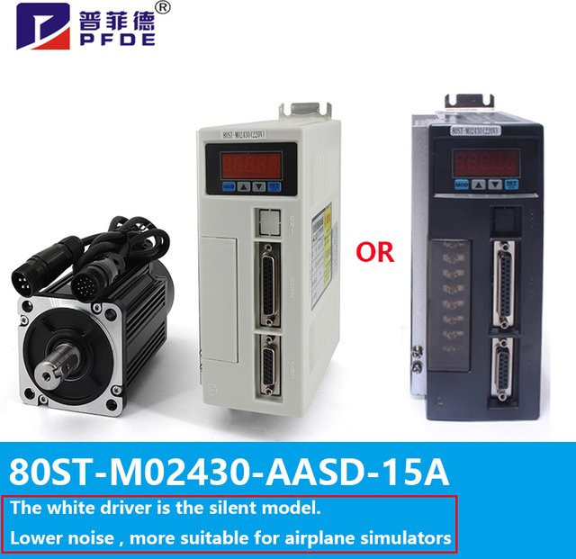 PFDE AC Servomotor 80ST-M02430 Einphasiger Permanentmagnet-Antrieb 750W 220V 3000 U/min 2,39N.M. - Bild 1
