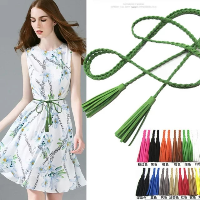 Taille Kette Gürtel, Damen, Seil Chiffon Spitze, Quaste - Bild 1