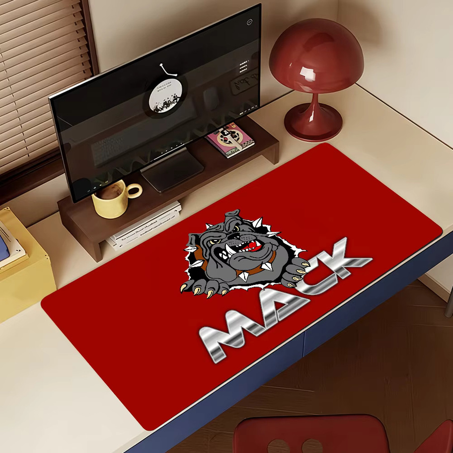 Fashion Car M-Mack T-Trucks Mauspad in Rot, große rutschfeste und wasserdichte Gaming-Matte mit genähten Kanten für Büro und Alltag - Bild 6