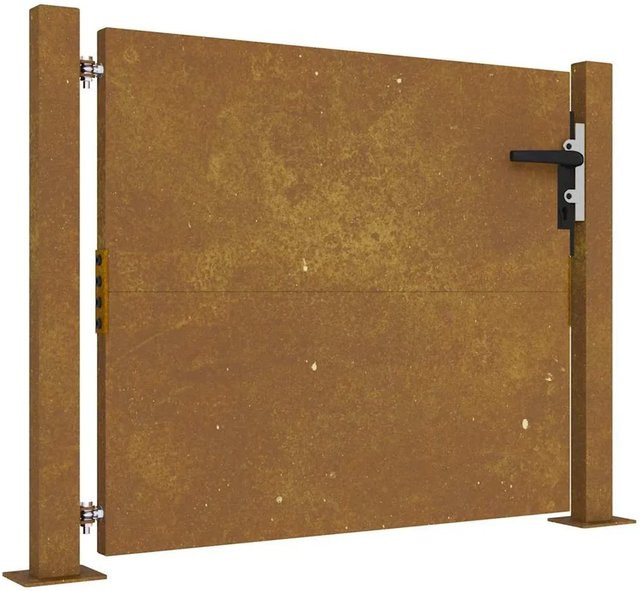 vidaXL Gartentor aus Cortenstahl in Rost-Optik, Höhe: 105 cm, Breite: 105 cm - Bild 1