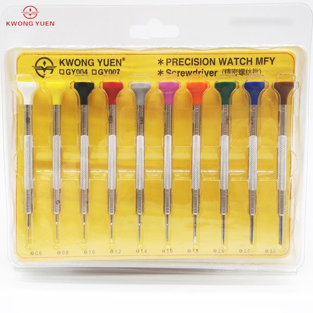KWONG YUEN Uhren-Schraubendreher-Set, 0,6–3,0 mm, Unisex - Bild 1
