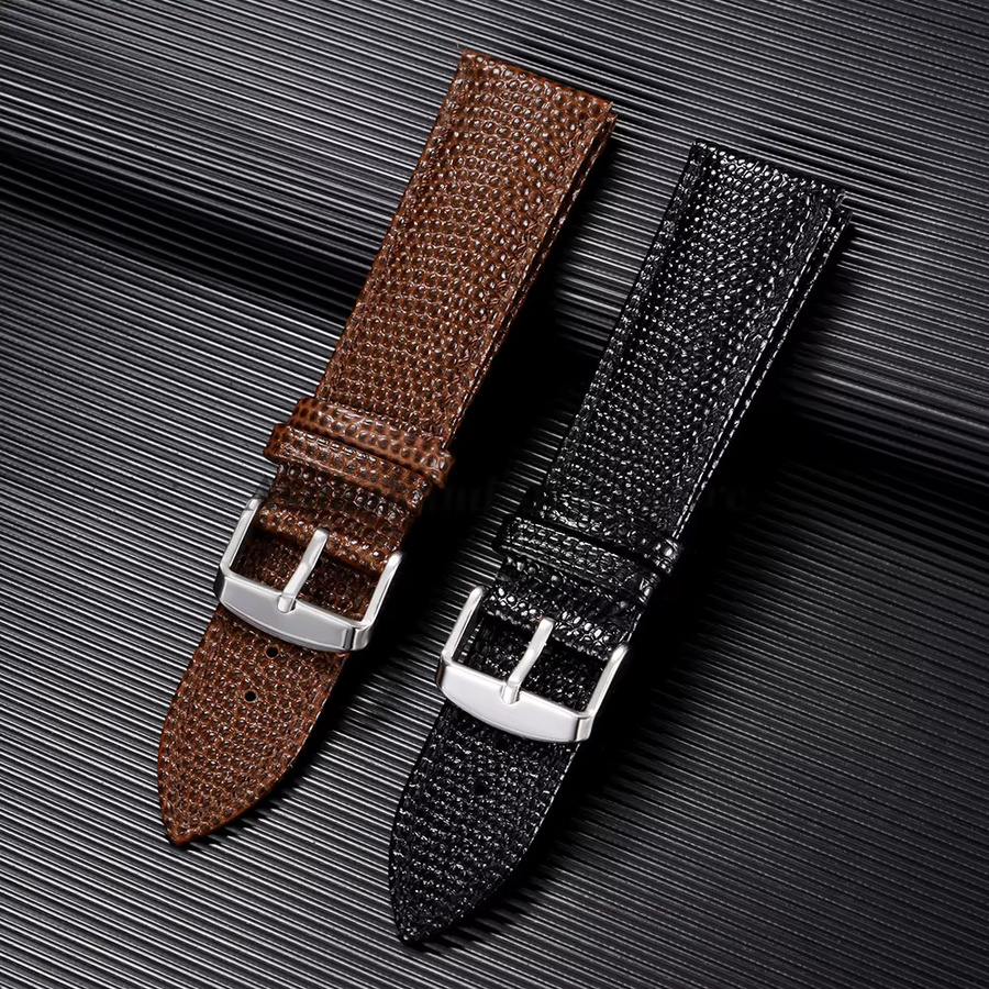 Uhrenarmband Leder, Eidechse Muster, Herren - Bild 1