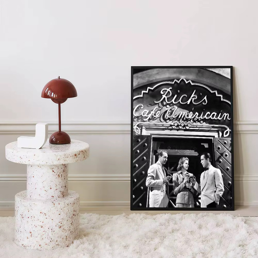 Moetch Casablanca Classics Vintage Poster Wandkunst aus weißem Kraftpapier, B/H: 15 x 15 cm - Bild 6