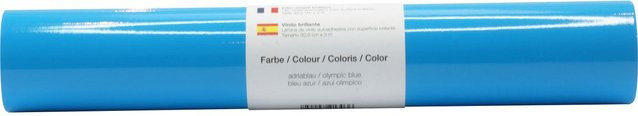Selbstklebende Vinyl Folie von POLI-TAPE in Adriablau Glänzend - Bild 1