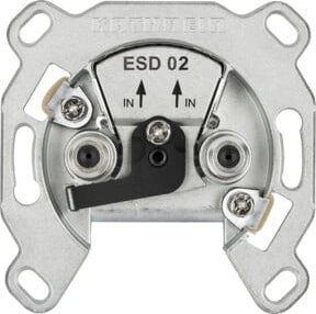 Kathrein SAT-Steckdose 2fach ESD 02 in Silber - Bild 1