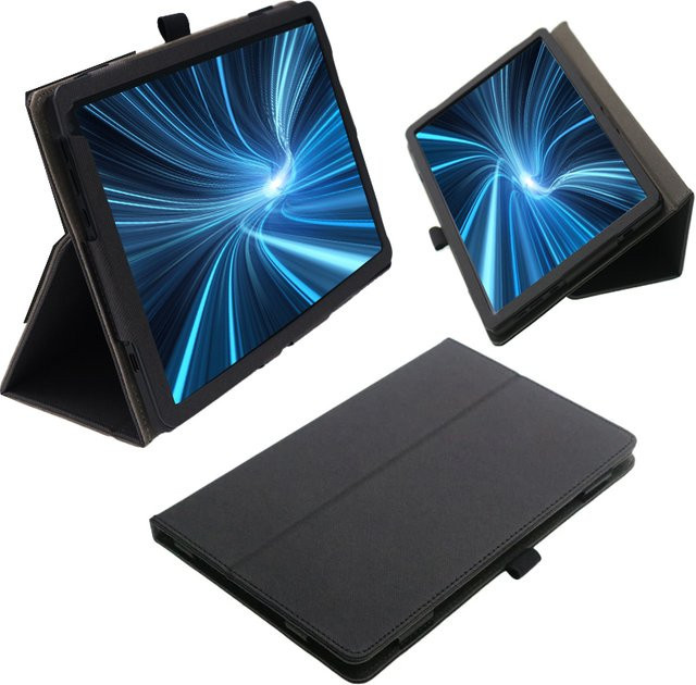 Teclast Hülle für T60 M50 Pro, magnetische Flip-Hülle mit faltbarem Tablet-Halter, stoßfeste Harttasche mit Stifthalter und Armband, Schwarz - Bild 1
