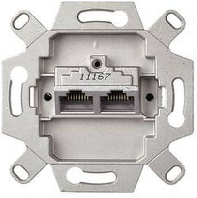 Schneider Electric Netzwerkdose in Silber - Bild 1