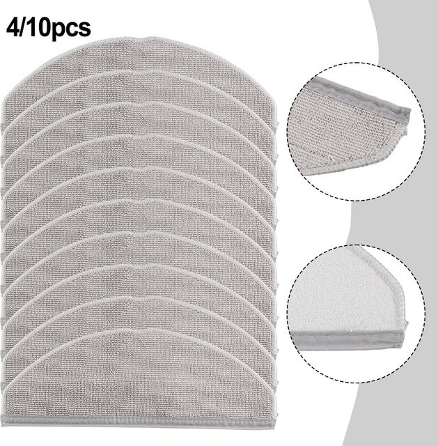 Vibratite Mopp Tücher Ersatz Kit in Grau kompatibel mit Eufy G50, Hybrid L60 und Hybrid SES Staubsauger Zubehör - Bild 1