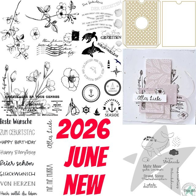 Dolphin Stamps Metall-Stanzformen für DIY Scrapbooking und Bastelarbeiten - Bild 1