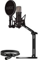 Rode NT1 Signature Kondensatormikrofon Set in Schwarz mit Desktop Studio Arm und XLR-Kabel - Bild 1