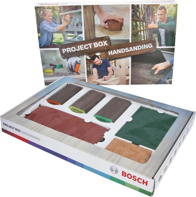 Bosch DIY Handschleif-Set Projekt-Box, 15-teilig, Multicolor - Bild 1
