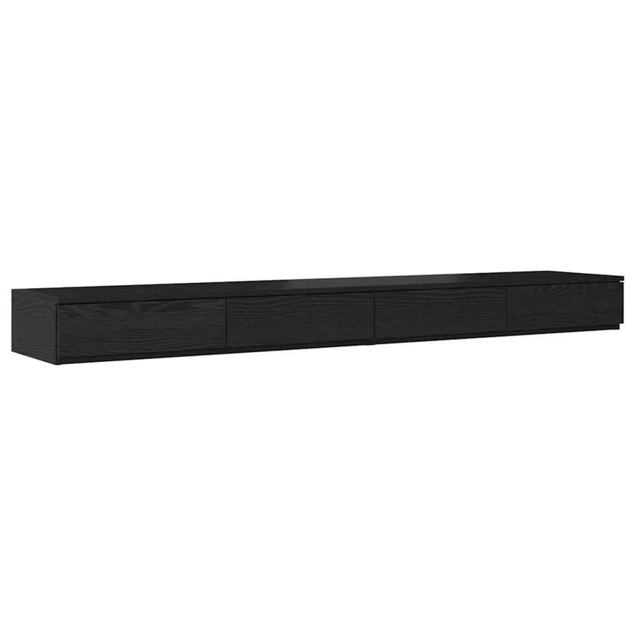 vidaXL Bettschubladen in Schwarz Eichen-Optik, B/T/H: 180 x 36,5 x 16,5 cm - Bild 2