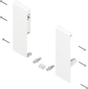 Blum TANDEMBOX antaro Fronthalter Höhe C für Innenauszug mit 1-fach Reling links/rechts in Seidenweiss - Bild 1