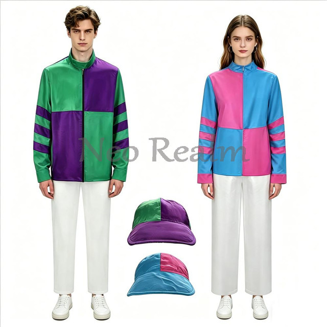 ZOBOTT Reitsport Jockey Cosplay Komplettset, Kostüm, bunt/mehrfarbig - Bild 1