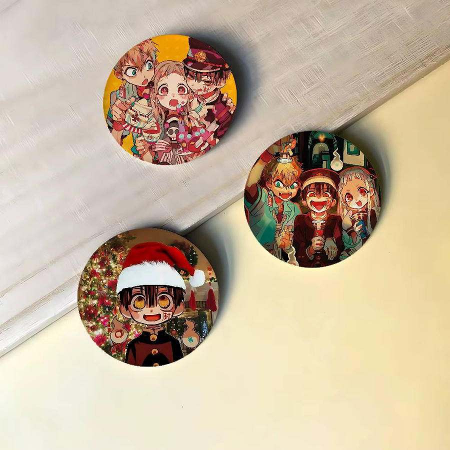 Emaille-Pins Anime Toilet-bound Hanako-kun, Runde Brosche, Unisex - Bild 3