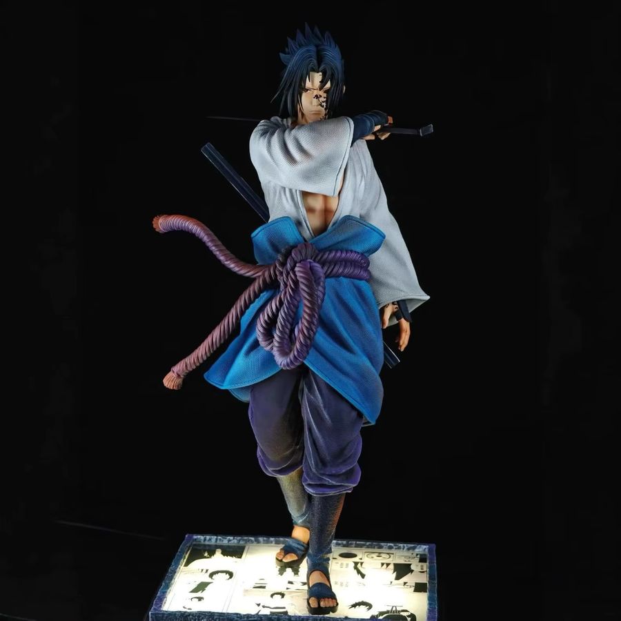 Bandai Anime Naruto Uchiha Sasuke Figur aus PVC in Multicolor als dekorative Statue für deinen Schreibtisch - Bild 2