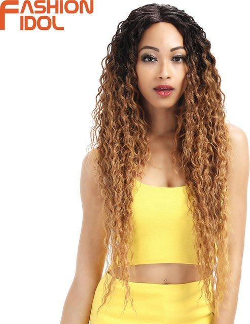 FASHION IDOL Perücke, Ombre Blonde, 30 Zoll, synthetisch, Damen - Bild 1