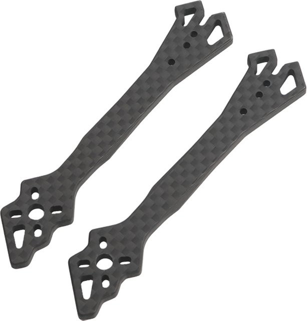 FlyFishRC Ersatzarm für Volador VX3 und VX3.5 Rahmen aus Kohlefaser in Schwarz, kompatibel mit DJI O4 Air Unit Pro für FPV Racing Drohnen - Bild 1