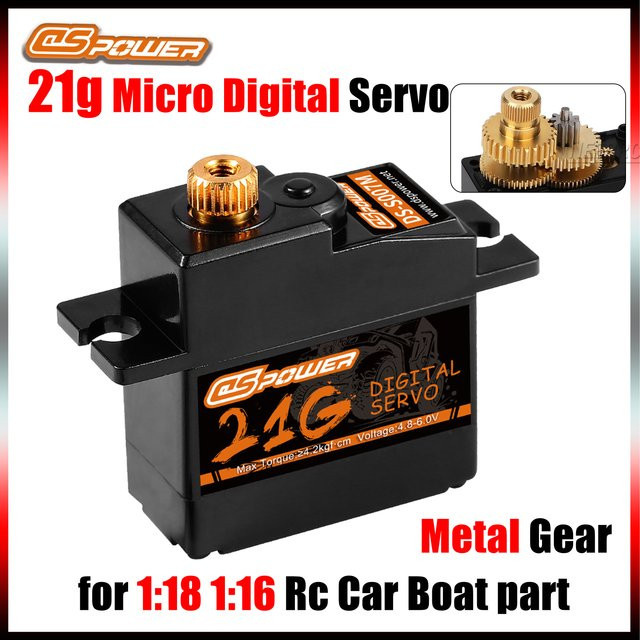 DSpower Metal Gear Micro Digital Servo, Zubehör, Schwarz - Bild 1