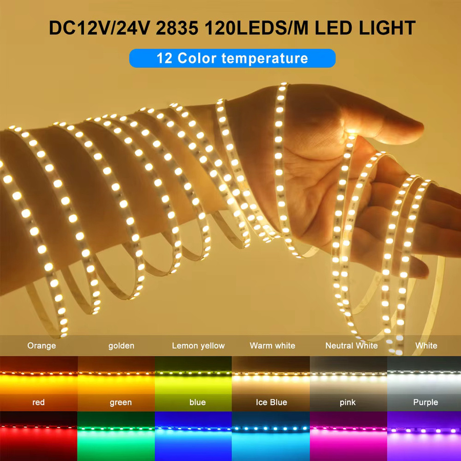 GAHADA LED-Streifen RGB SMD 2835 mit 120 LEDs/m, Breite: 5 mm - Bild 2