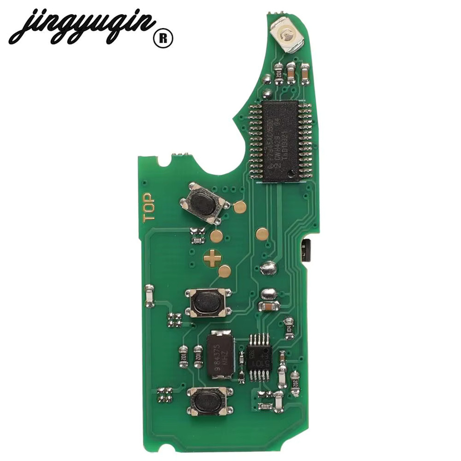 Jingyuqin Flip Autoschlüssel für VW Volkswagen Touareg und Audi A8 S8 mit ID46 Chip 315 MHz in Schwarz - Bild 5