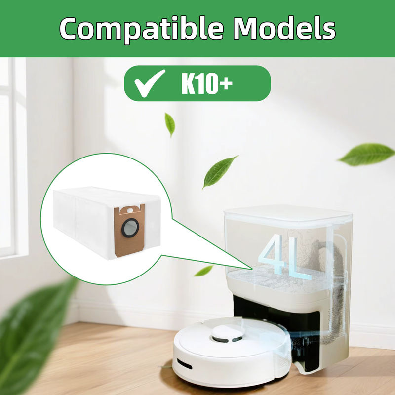 Heloxyo Staubbeutel kompatibel mit SwitchBot Roboterstaubsauger K10+ und S1 Plus(W) in Weiß - Bild 4