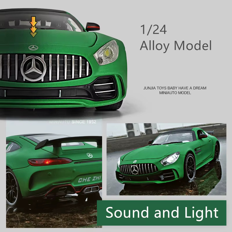 WELLY Mercedes-Benz GT GTR 1/24 Modellauto Legierung mit Licht und Sound - Bild 2