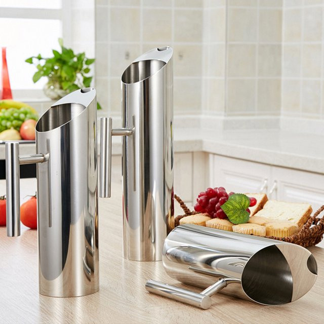 VKTECH Edelstahl Krug aus Edelstahl in Silber, 0,5 l - Bild 1