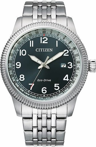 Citizen Armbanduhr, Solar, Edelstahl, Blau, 43 mm, Herren - Bild 1