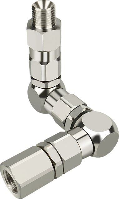 DCNB 360 Grad Z-Typ Drehgelenk aus Edelstahl für Spritzpumpen 6500psi, Farbe: Silber - Bild 1