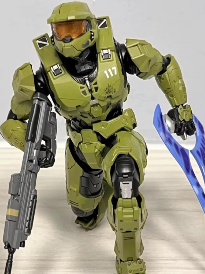Bandai Halo Master Chief Mjolnir Mark V1, Artikulierte Actionfigur, 1/12 Scale - Bild 6