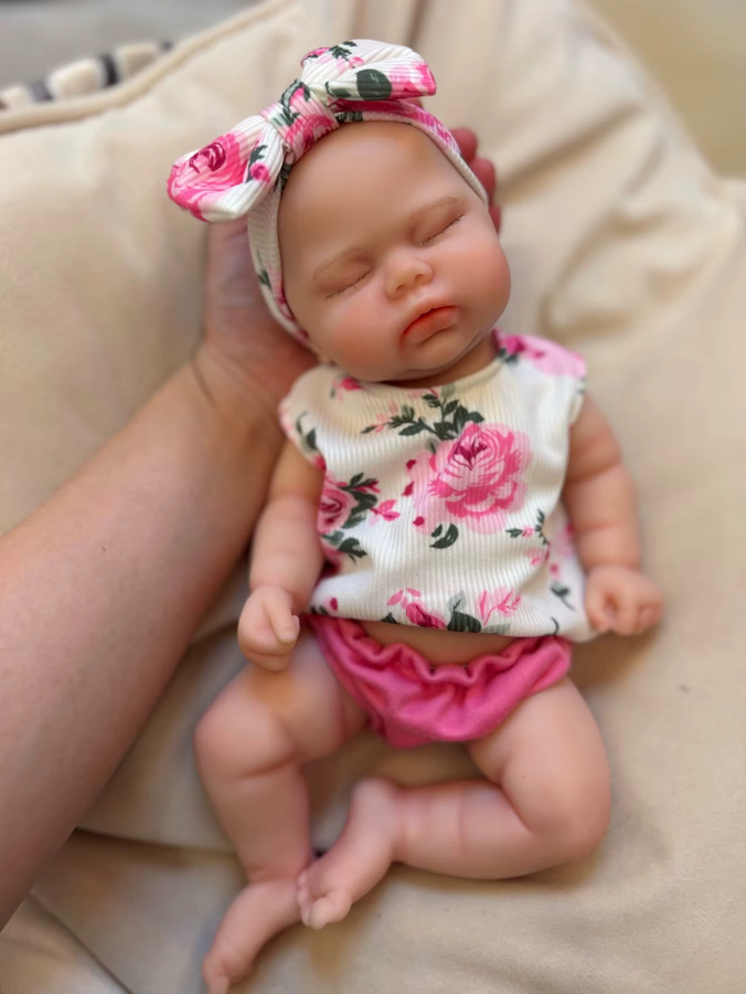 OtardDolls Reborn Baby Mädchenpuppe, 13 Zoll, Silikon, handgefertigt - Bild 4