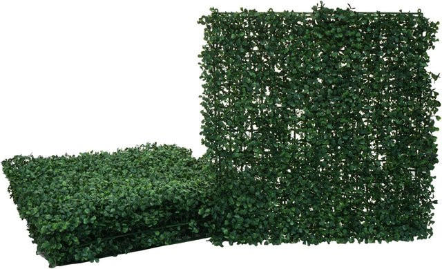 MCW Wandfliese L78 Sichtschutz Buchs Grün, 4 Stück, B/T/H: 50 x 50 x 4 cm - Bild 1