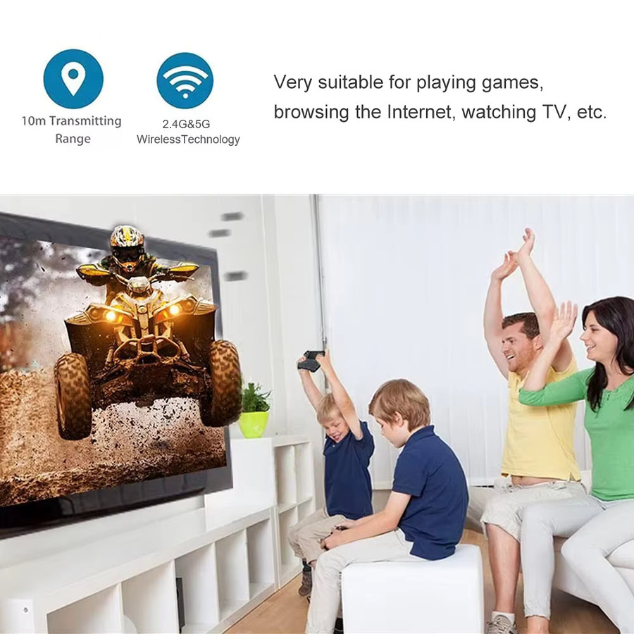 UOSU T95 Android 16 Smart Home Theater TV-Box mit Allwinner H616, 8GB RAM, 256GB ROM, Bluetooth 5.4 und 4K Ultra HD, Schwarz - Bild 3