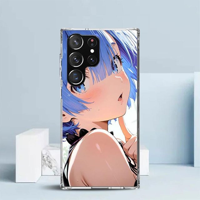 R-Rem Re Zero Anime Handyhülle für Samsung Galaxy S25 S24 S23 S22 S21 S20 Serie, weiche Schutzhülle mit Druckmuster, Multicolor - Bild 1