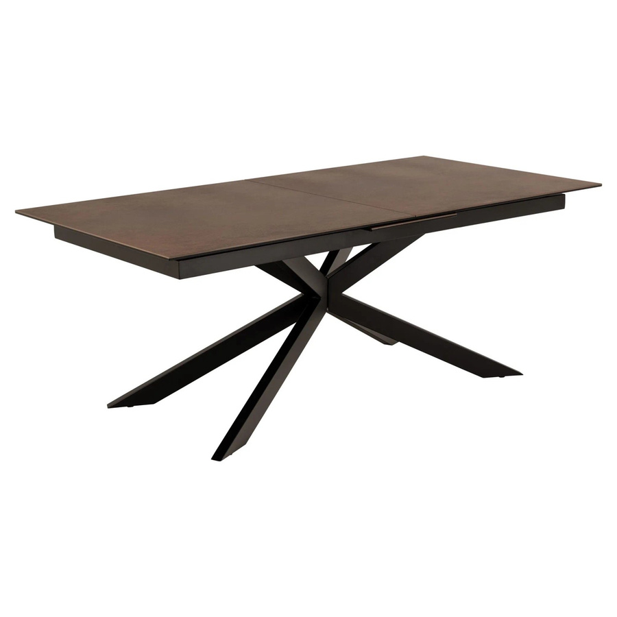 ebuy24 Irwine Esstisch Braun mit Auszug, B/T/H: 200 x 100 x 76 cm (ausziehbar auf 240 x 100 x 76 cm) - Bild 2
