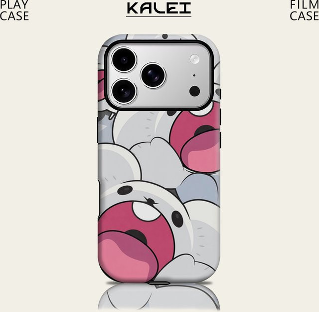 Potdemiel White Puffs Magnetische Handyhülle für iPhone 17 16 15 14 13 Pro Max Plus, robuste doppelschichtige Schutzhülle in Weiß - Bild 1