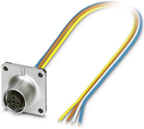 Phoenix Contact 1440960 Sensor-Aktor-Einbausteckverbinder M12 Buchse, 4-polig, Farbe: Silber, Kabellänge: 0,50 m - Bild 1