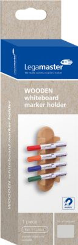 Magnetischer Legamaster WOODEN Whiteboard-Markerhalter aus Buchenholz in Braun, B: 6 cm, T: 3,5 cm, H: 20 cm - Bild 2
