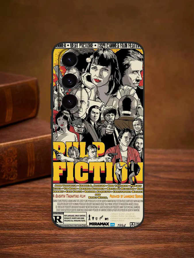 Pulp Fiction Handyhülle Soft Cover für Samsung Galaxy S21 S22 S23 S24 S25 S26 Ultra FE Plus 5G A52S in Multicolour - Bild 6